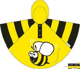 Bugzz Ponchos -Bee cropped